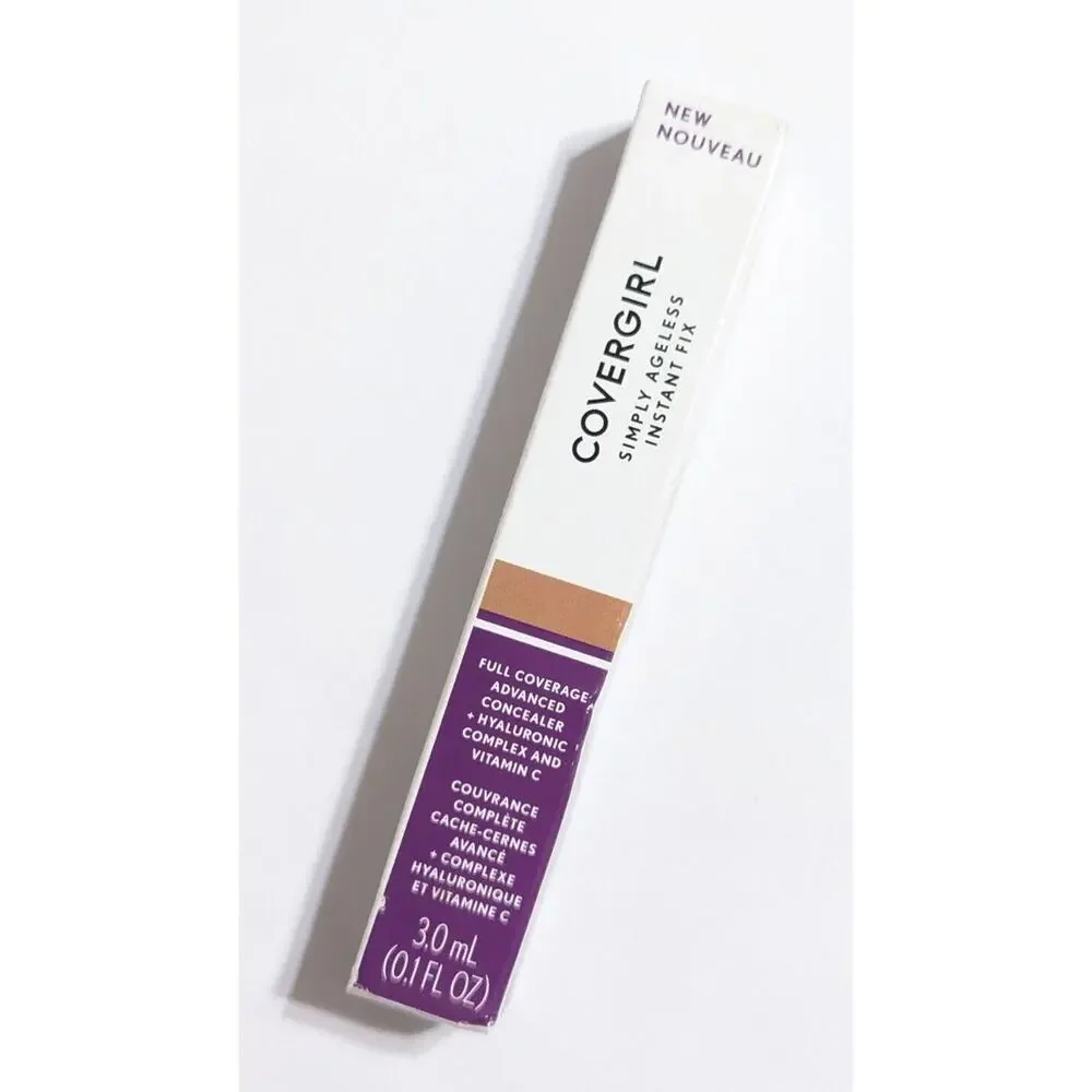 4/$20 Covergirl Simply Ageless Advanced Concealer Tawny 370, Hyaluronic Complex